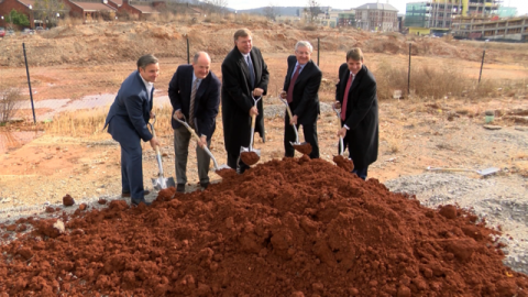 Image for City Leaders Help Break Ground on CityCentre Residential Development