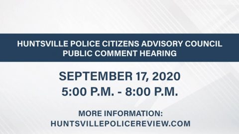 Image for Huntsville Police Citizens Advisory Council Public Listening Session ? September 17, 2020