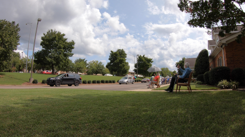 Image for Mayor Battle Participates in Drive-By Parade for Seniors