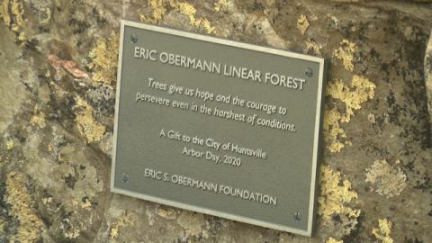 Image for City Dedicates ?Eric S. Obermann Forest? at Aldridge Creek Greenway