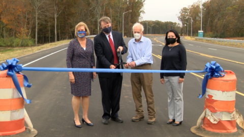 Image for City Leaders Cut Ribbon to Open Haysland Road