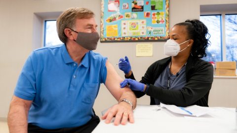 Image for Mayor Battle, Huntsville Faith Leaders Receive COVID-19 Vaccination