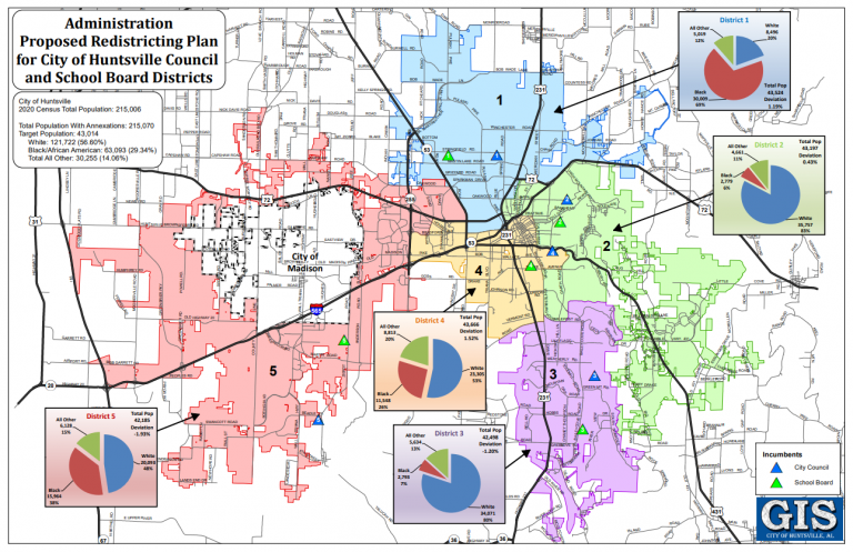 Huntsville Moves Forward With New Redistricting Plan City Of Huntsville   Admin Plan 768x497 