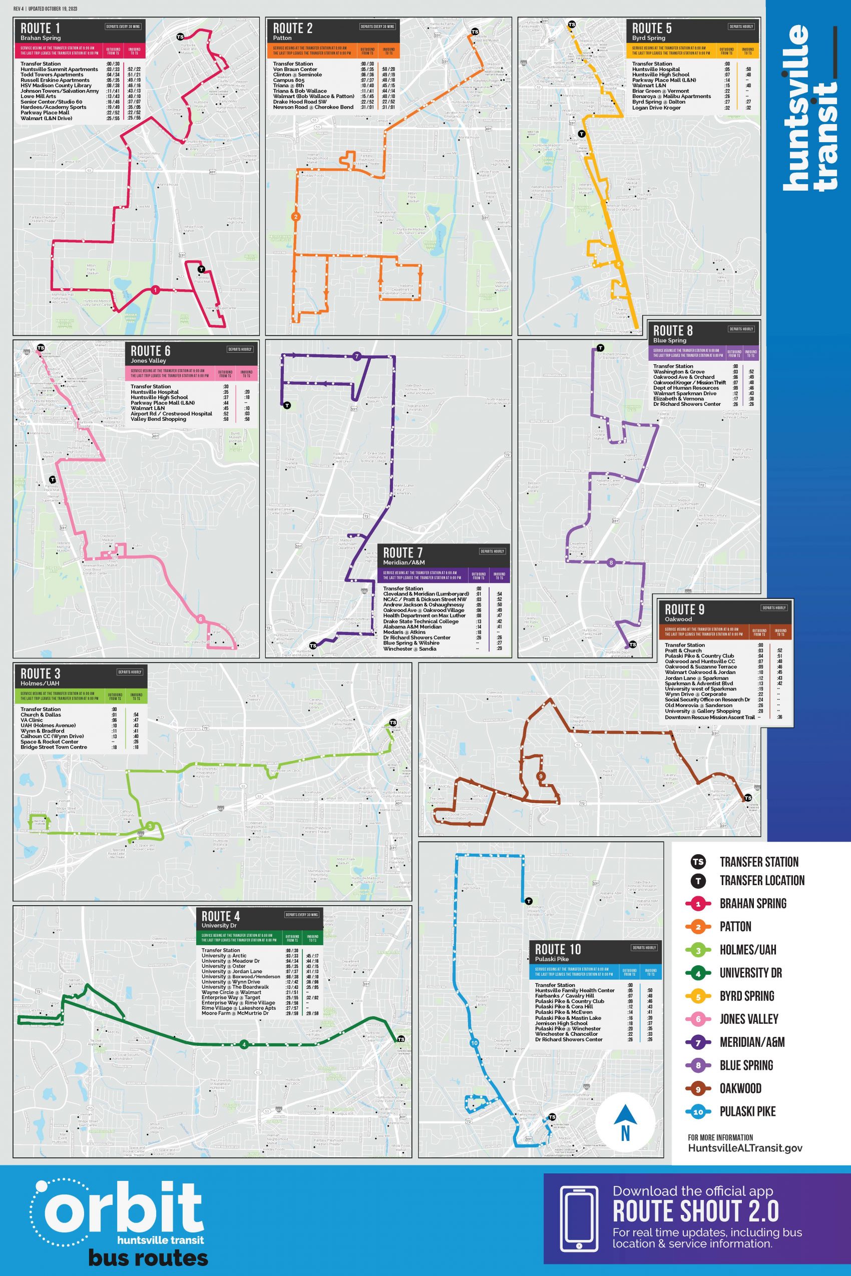 Transit Maps - City of Huntsville