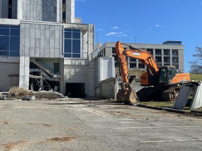 Click to view Demolition underway on former City Hall