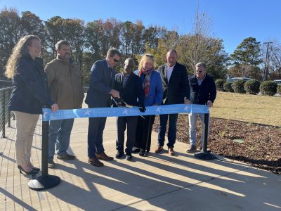 Click to view Huntsville leaders celebrate completion of Apollo Park at MidCity District